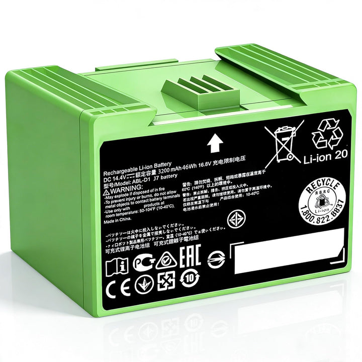 3200mAh Akku für iRobot Roomba i, j und e Serie – Ersatzbatterie ABL-D1, Kompatibel mit i7 i7+ j7 j7