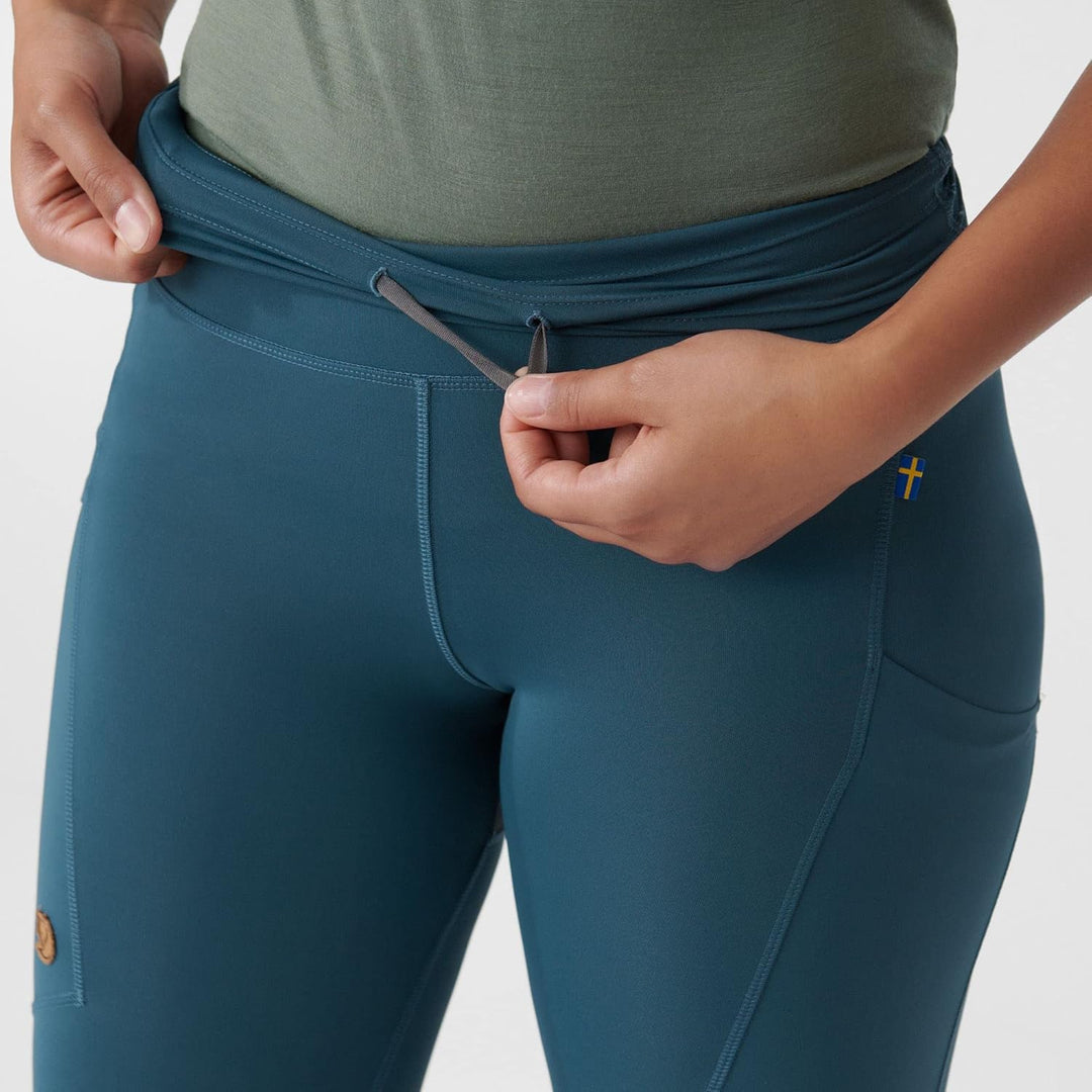 Fjallraven Damen Leggings Abisko Trekking Tights Pro, XXS Indigo Blue-iron Grey