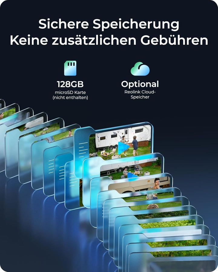 Reolink 4K 4G LTE Überwachungskamera Aussen mit SIM Karte Ohne WLAN, 355°&140° PTZ Solar Kamera Outd
