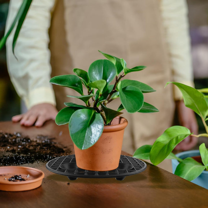 12 Stück Pflanzentopffüsse , Heavy Duty Pflanzenständer für Gartentöpfe, Aussenblumentopfständer mit