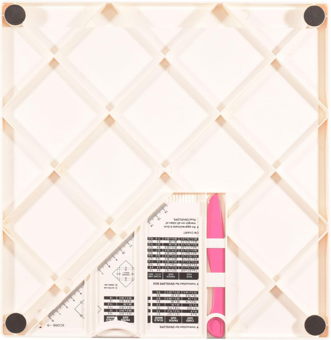 Vaessen Creative Score Easy Mehrzweck Falzbrett cm Offwhite, 30,5 x 30,5 cm, Weiss Weiss Single, Wei