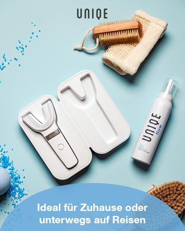 UNIQE Sicherer Schutz One Zahnbürste | Reiseetui mit USB-C Ladefunktion und Magnetverschluss | Ideal