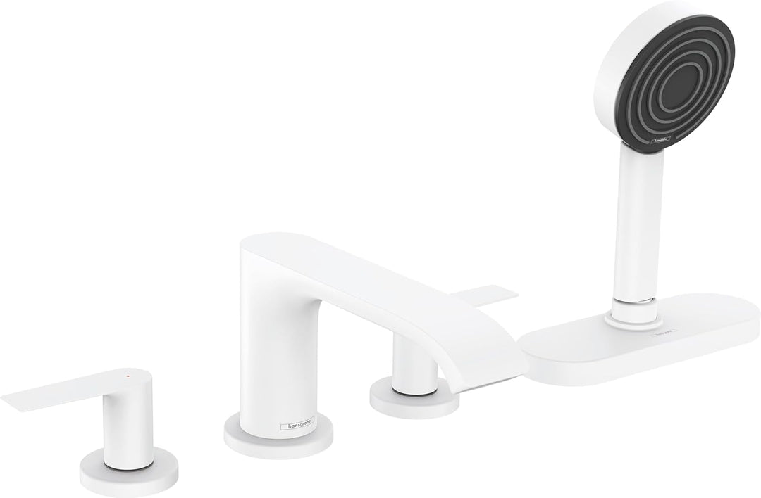 hansgrohe Wannenarmatur Vivenis, für 2 Funktionen, Mattweiss, Mattweiss