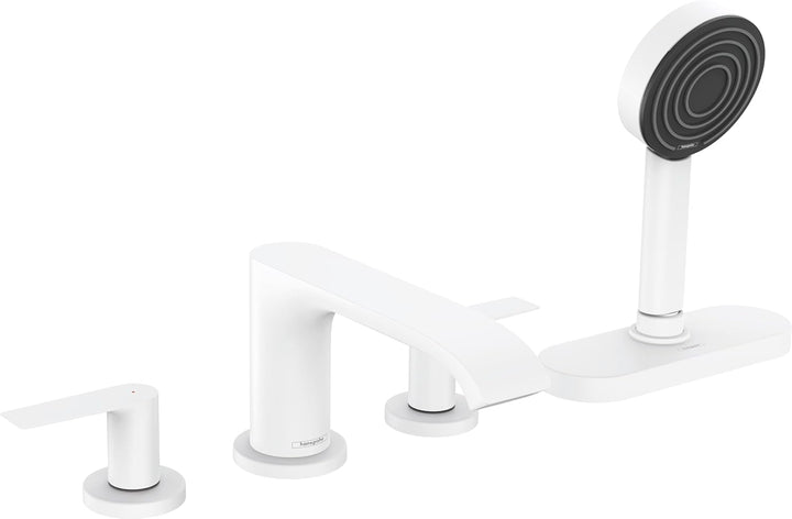 hansgrohe Wannenarmatur Vivenis, für 2 Funktionen, Mattweiss, Mattweiss