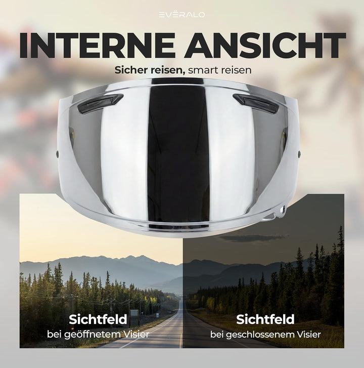 Everalo Kompatibel mit Arai Rx7v Visier - Vas v - Chaser X - Rx7x - Quantum X - Signet X - Defiant X