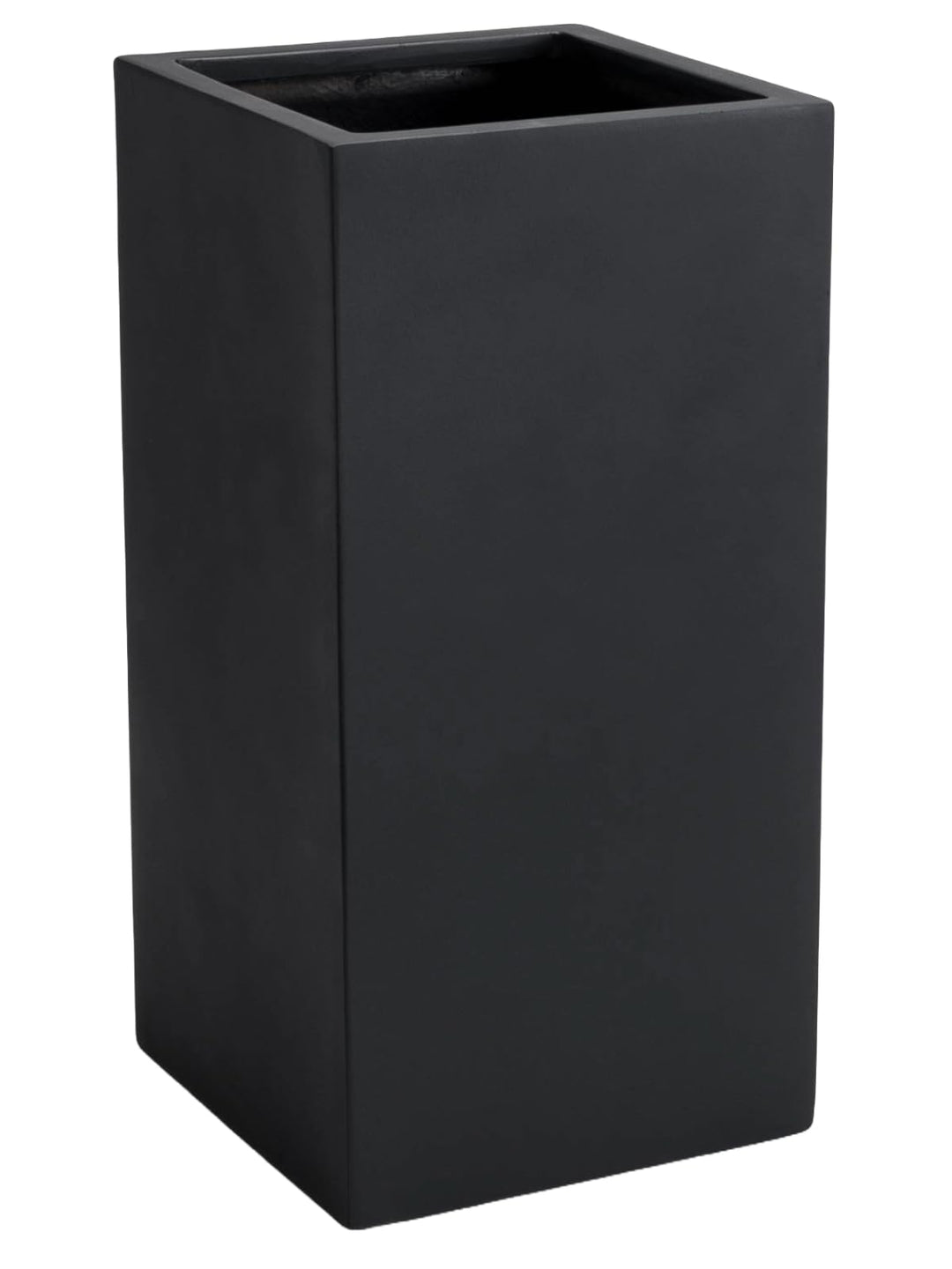 VIVANNO Pflanzkübel Blumenkübel Übertopf Säule Fiberglas Anthrazit Block 60x30x30 Anthrazit Matt 60x