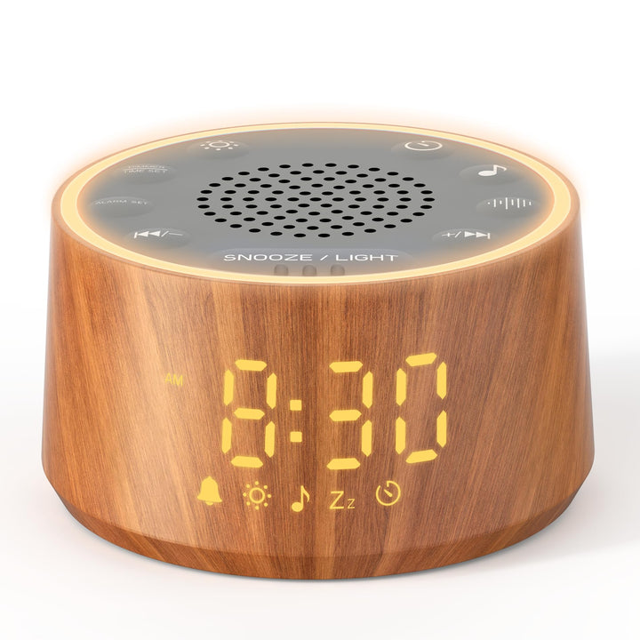 Dreamegg White Noise Machine Baby mit Wecker - Weisses Rauschen Baby mit 25 Beruhigende Klänge, 10 L