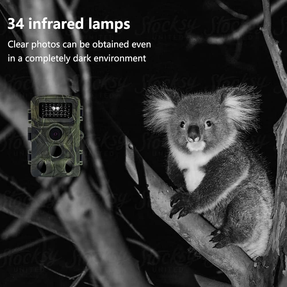 zalati Trail Kamera Wildkamera PR3000 36MP 1080P Wasserdicht IP66 Infrarot Kamera für Garten Kamera