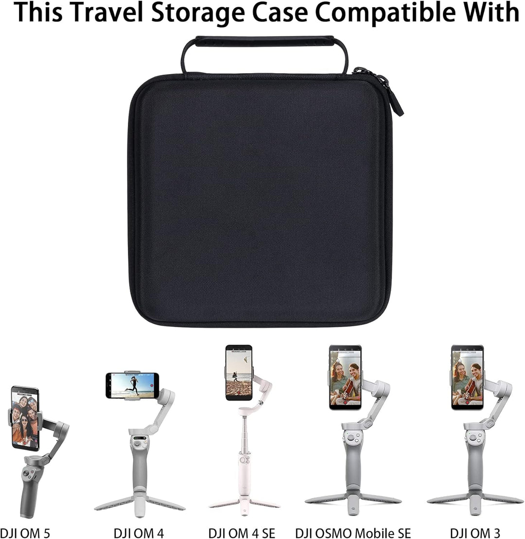 co2CREA Harte Reiseschutzhülle Etui Tasche für DJI OM 5 /OM 4 /OM 4 SE/Osmo Mobile 3 Gimbal 3-Achsen