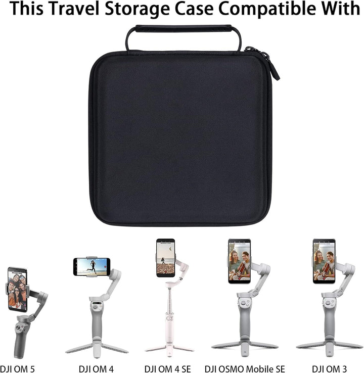 co2CREA Harte Reiseschutzhülle Etui Tasche für DJI OM 5 /OM 4 /OM 4 SE/Osmo Mobile 3 Gimbal 3-Achsen