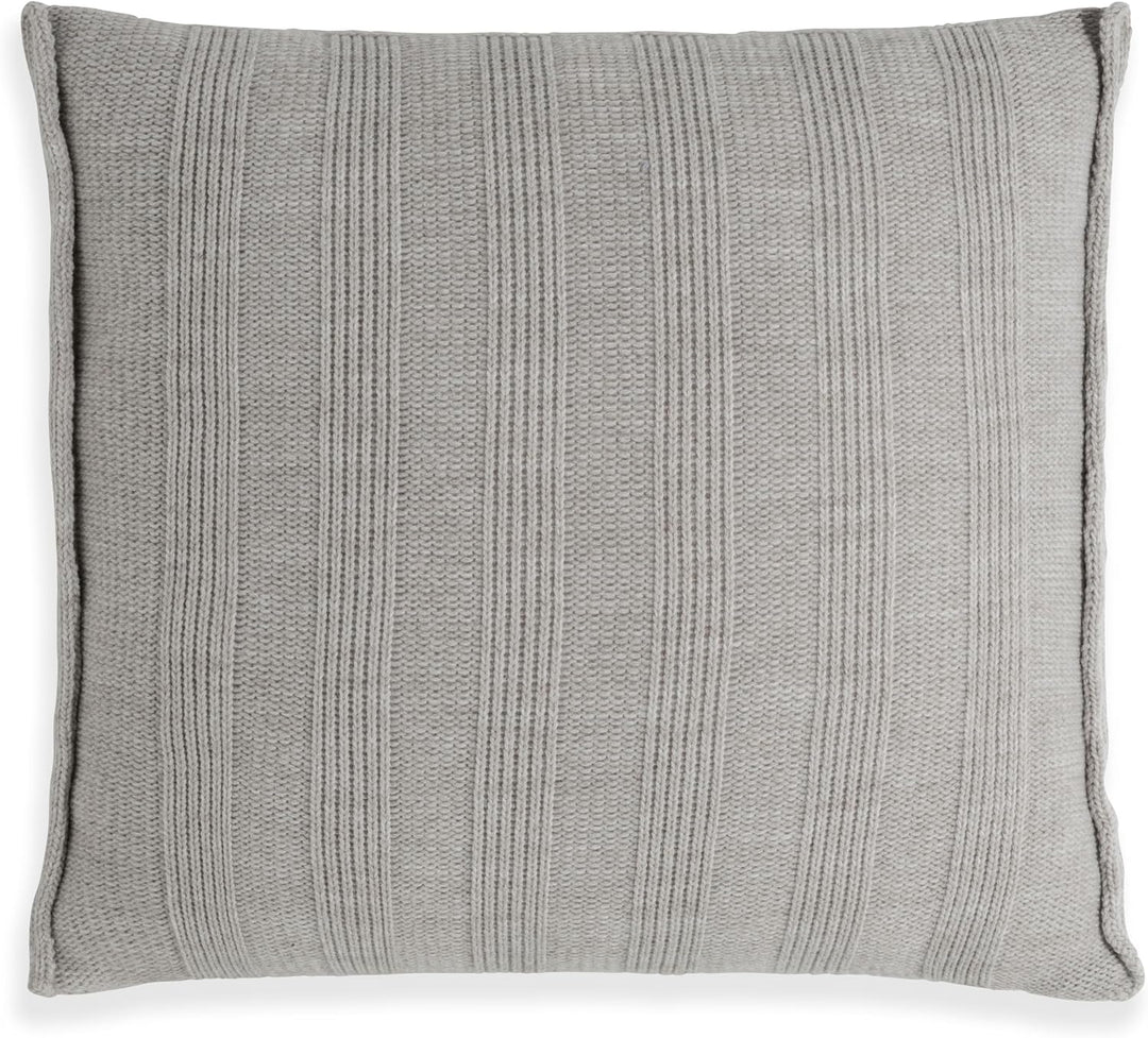 KNIT FACTORY - Jesse Zierkissen - Quadratische Sofa Kissen - Iced Clay - Gestrickter Dekokissen - Co