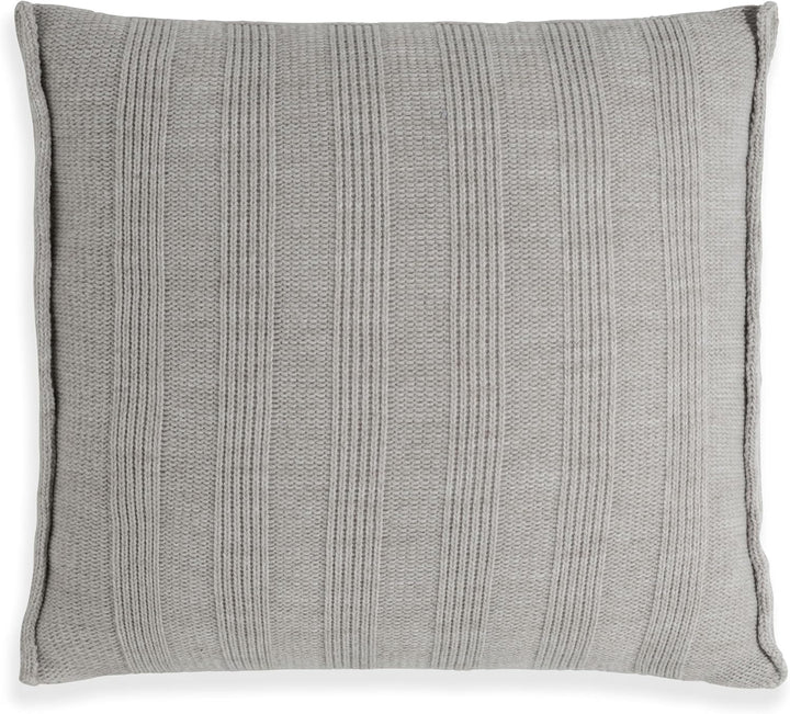 KNIT FACTORY - Jesse Zierkissen - Quadratische Sofa Kissen - Iced Clay - Gestrickter Dekokissen - Co