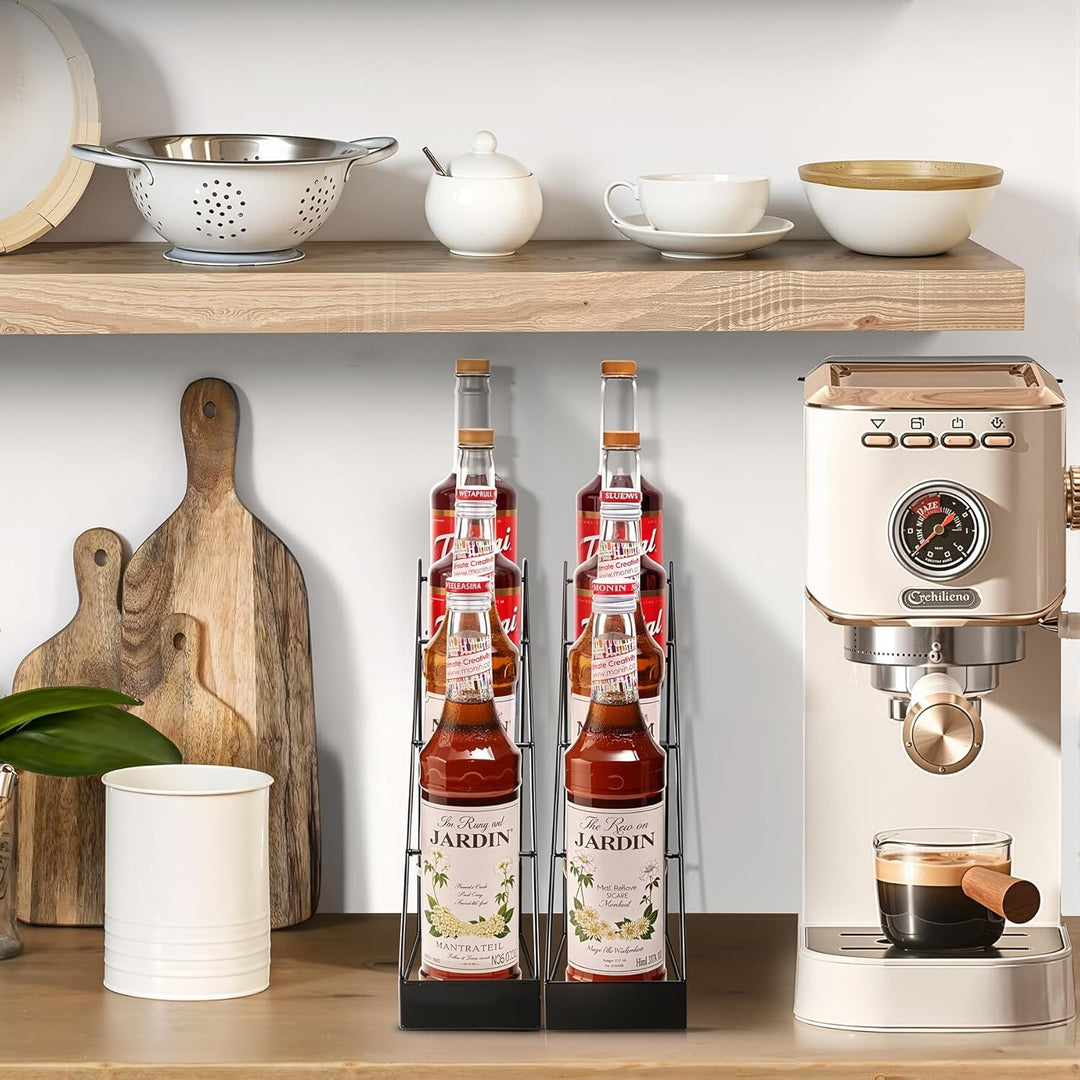 mustry Kaffeesiruphalter für Kaffeebar-Zubehör, Kaffeesiruphalter passt zu Torani und Monin Sirup, K