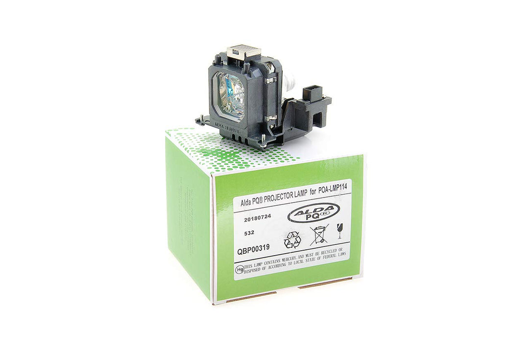 Alda PQ-Premium, Beamerlampe/Ersatzlampe für SANYO POA-LMP114 Projektoren, Lampe mit Gehäuse