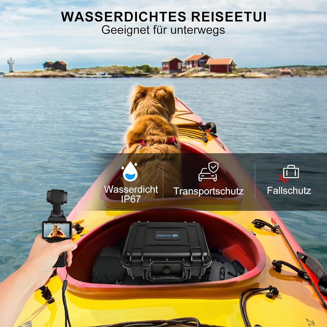 LEKUFEE wasserdichte Koffer für DJI Osmo Pocket 3/DJI Pocket 3/Creator Combo/Power Expansion Combo/V