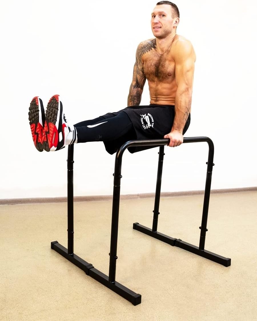 Untitled Dip Barren | Highlets - Paralets 2 in 1 | Dip Station | Workout | Trainingsgerät für Heim G