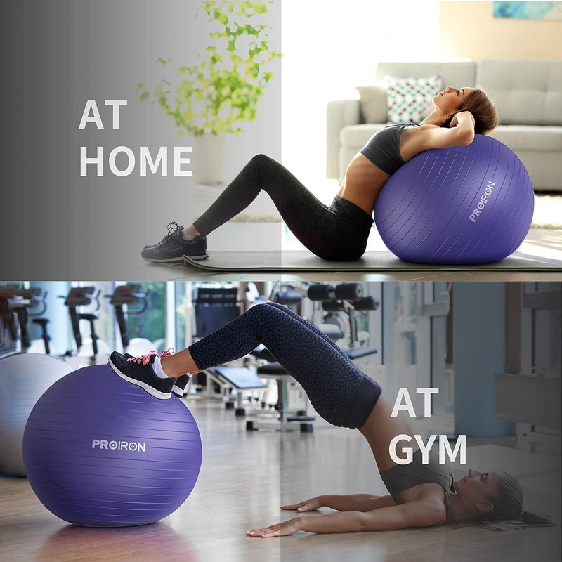 PROIRON Gymnastikball Pezziball Sitzball Trainingsball Fitnessball & Balance für Core-Training mit P