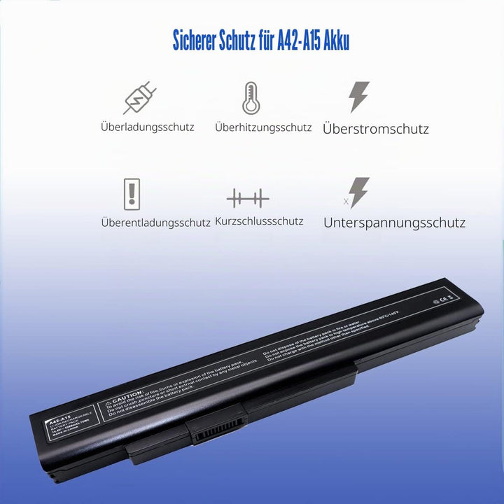 FengWings® Akku A42-A15, 14.4V 4400mAh Akku Ersetzen für Medion akoya P7818 E7220 E7222 E6222 E7219