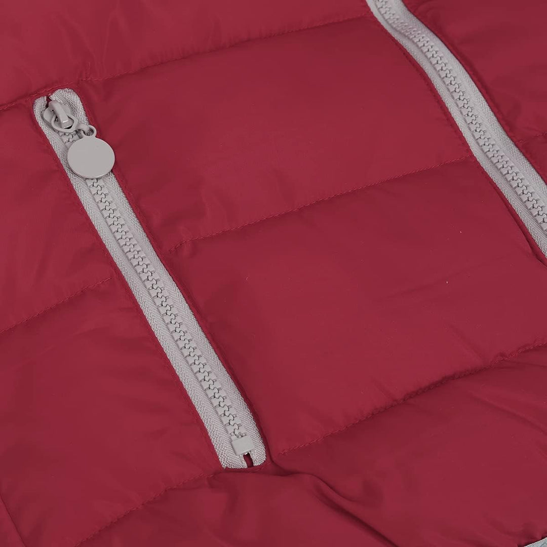 YOUTHUP West Damen Steppweste mit Kapuze Leicht Winterweste Freizeit Outdoor Ärmellos Jacke Gilet Bo