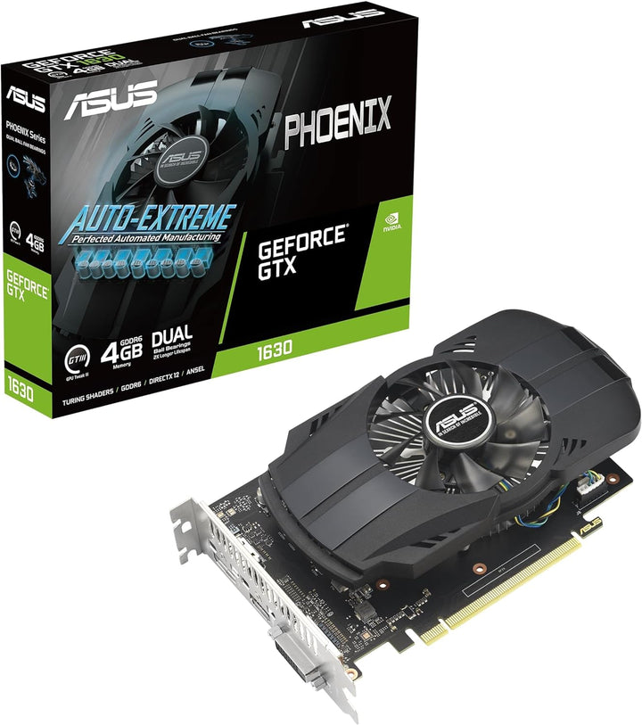 ASUS Phoenix GeForce GTX 1630 4GB GDDR6 EVO Gaming Grafikkarte (NVIDIA Turing Architektur, 4GB GDDR6