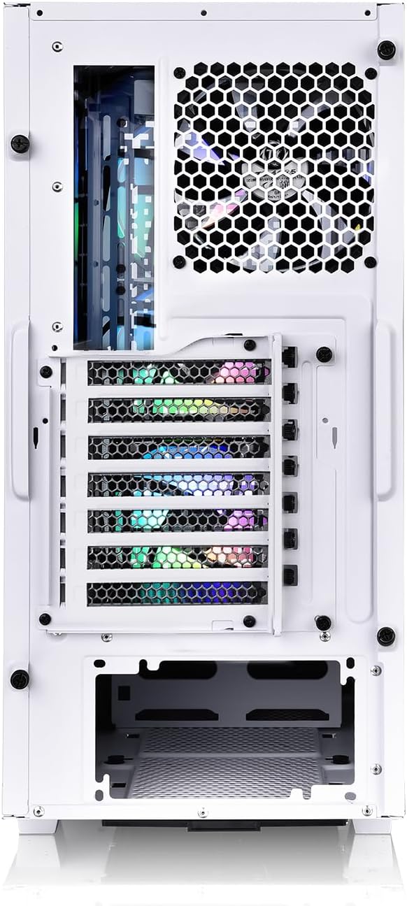Thermaltake V350 TG ARGB Air Snow White PC-Chassis Mid-Tower-ATX-Gehäuse 4mm gehärtetes Glas 4X Lüft