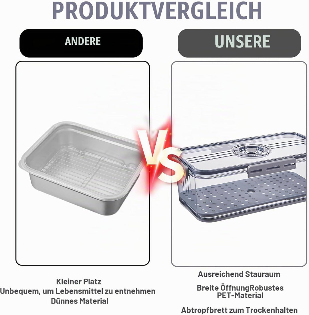 BAIFULAI Brotkasten Brotbox, Brot Aufbewahrungsbox, lebensmittelechtes PET-Material, Zeitaufzeichnun