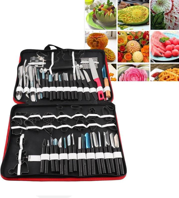 80 teilig Schnitzwerkzeuge Ausstecher Ausstechformen Carving Werkzeug Set Schnitzmesser Handwerkzeug