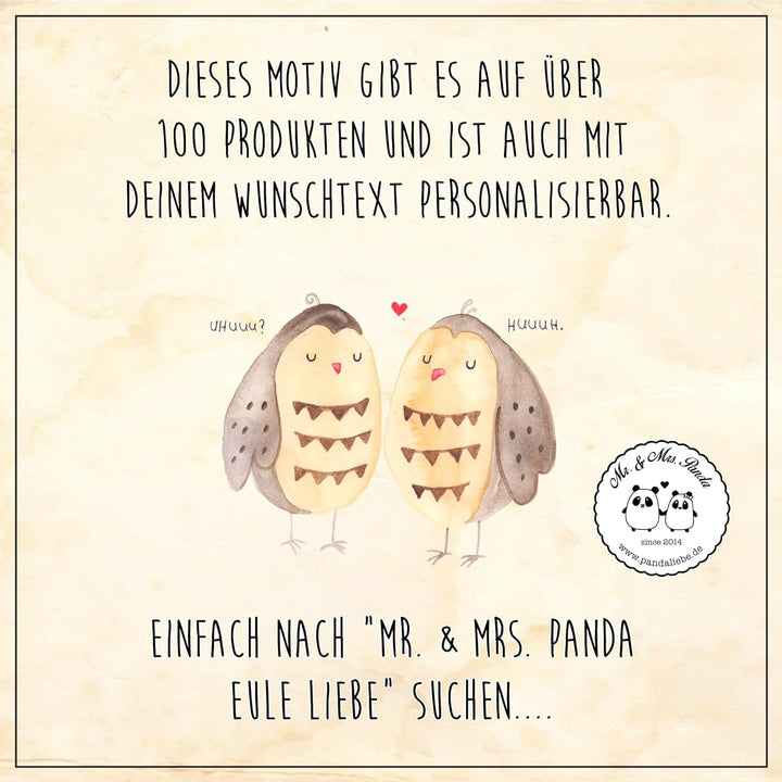 Mr. & Mrs. Panda Motiv WC Sitz Eule Liebe - Geschenk, Pärchen, Eule Deko, Toilettendeckel, Klodeckel