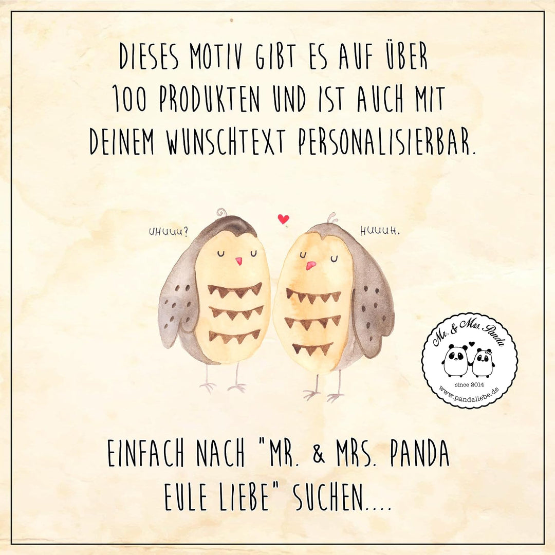 Mr. &amp; Mrs. Panda Frischhaltedose Eulen Liebe - Geschenk, Keksdose, Freund, leckerlidose, Paar, Dose,