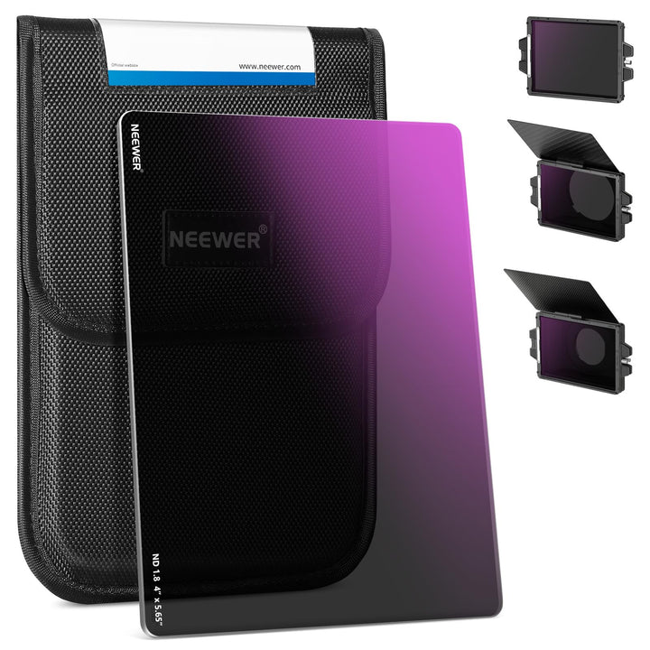 NEEWER ND1.8(6 Stops) Rechteckfilter ND Filter 4" x 5.65" KinoNeutraldichtefilter kompatibel mit Til