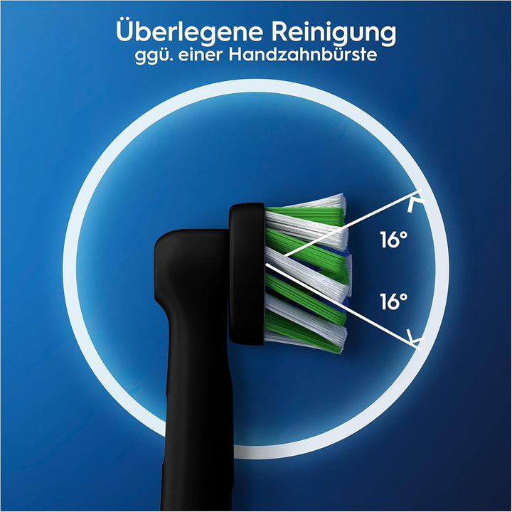 Oral-B CrossAction Aufsteckbürsten für elektrische Zahnbürste, 10 Stück, ganzheitliche Mundreinigung
