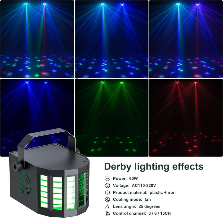 GdjRttk 60W stage-bar-licht Derby + RGBW DJ par Scheinwerfer mit lichtstativ und Fernbedienung, disc