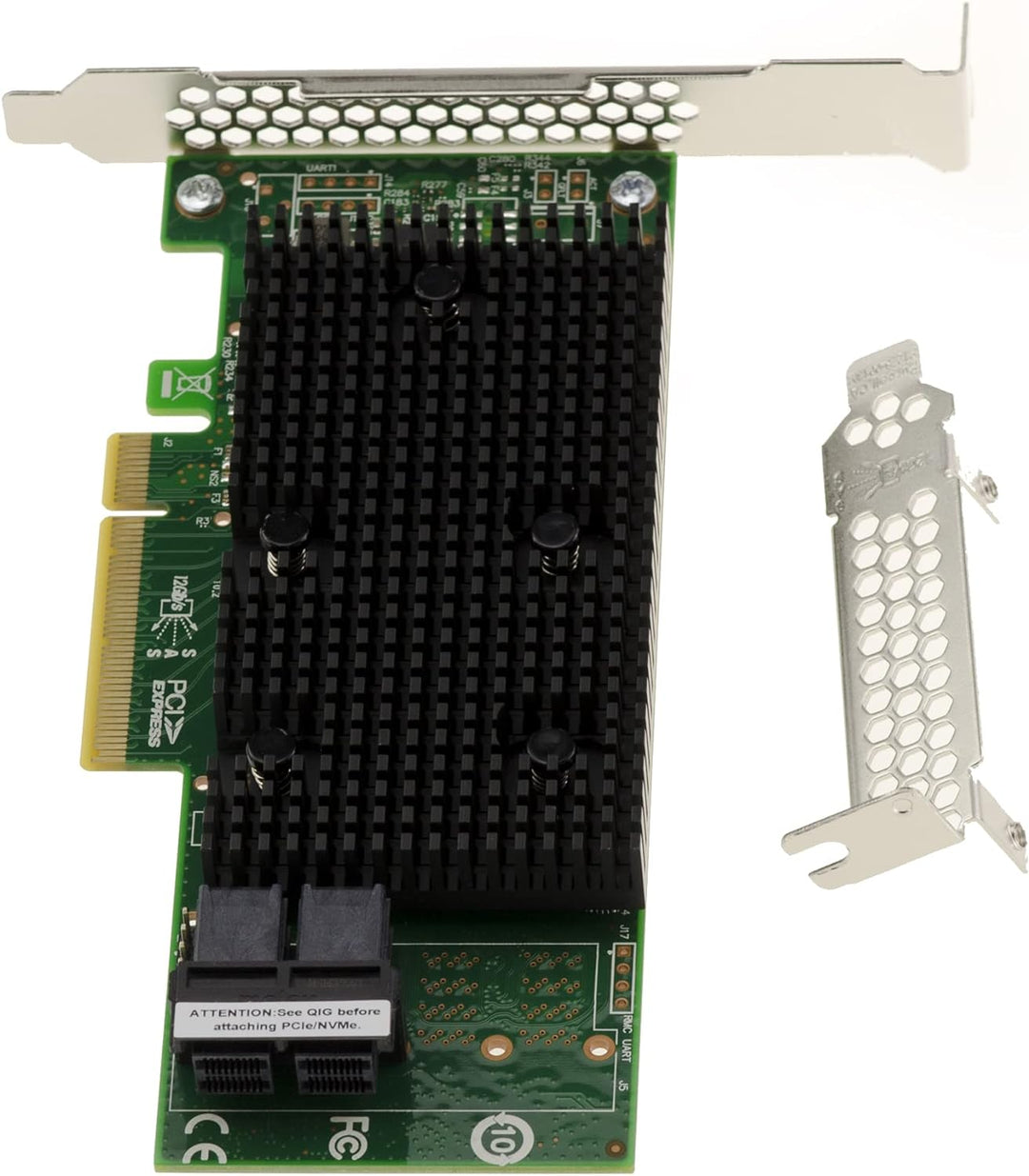 KALEA-INFORMATIQUE PCIe 3.1 SAS + SATA + NVMe 12GB Controller-Karte mit 8 internen Ports. OEM-Modell