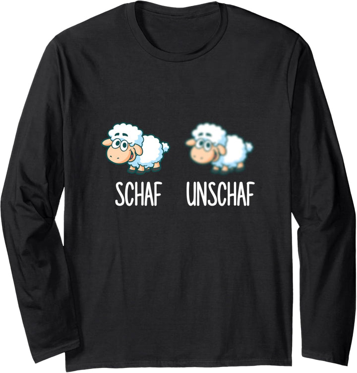 Schaf Unschaf Schafe Schäfer Langarmshirt