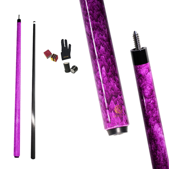 OKHEALING Billardqueue Carbon T700 Kohlefaser 142 cm XTC 12 mm Spitze Billardzubehör 1/2 Gelenk, han