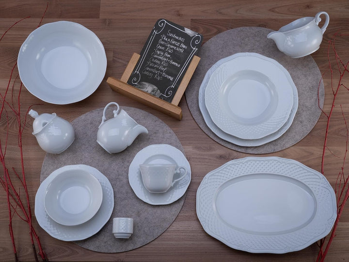 CreaTable, 16072, Serie Arianne,Kombiservice 61 tlg, 59 x 40 x 32 cm