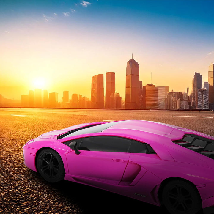 CMJ RC CARS Lamborghini Aventador LP700-4 Rosa Offiziell Lizenziertes ferngesteuertes Auto im Massst