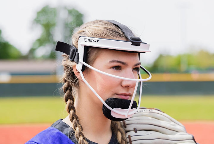 RIP-IT Defense Softball Fielder's Mask - Leichte, sichere Passform bietet maximalen Schutz und Komfo