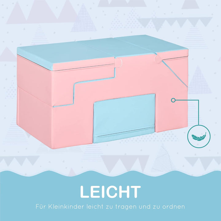 HOMCOM 2 TLG. Schaumstoff Bausteine Kinder Softbausteine Weiche Riesenbausteine Schaumstoffblöcke fü