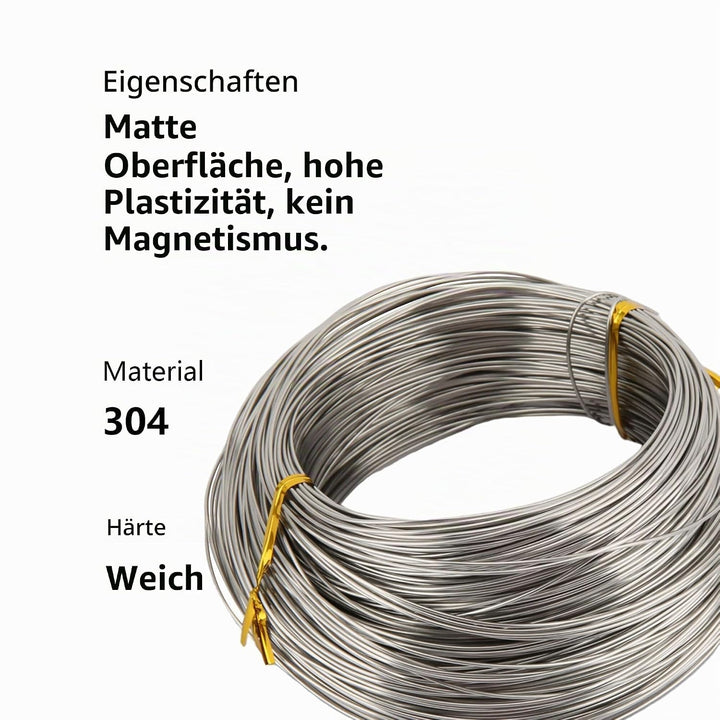 Draht Edelstahl,Edelstahldraht φ1.0mm 100 M,Draht,Edelstahl Draht,Draht,Basteldraht,Draht Zum Bastel