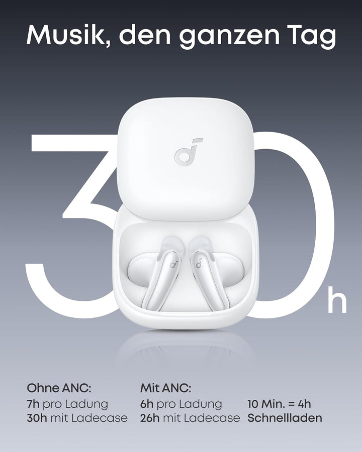 soundcore Liberty Buds by Anker, Semi-In-Ear Design, abnehmbare Ohrflügel, Adaptives Noise Cancellin