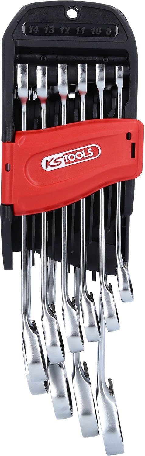 KS Tools 503.5950 DUO GEARplus Ratschenringmaulschlüssel mit Maul-Ratschenfunktion, umschaltbar, 10-