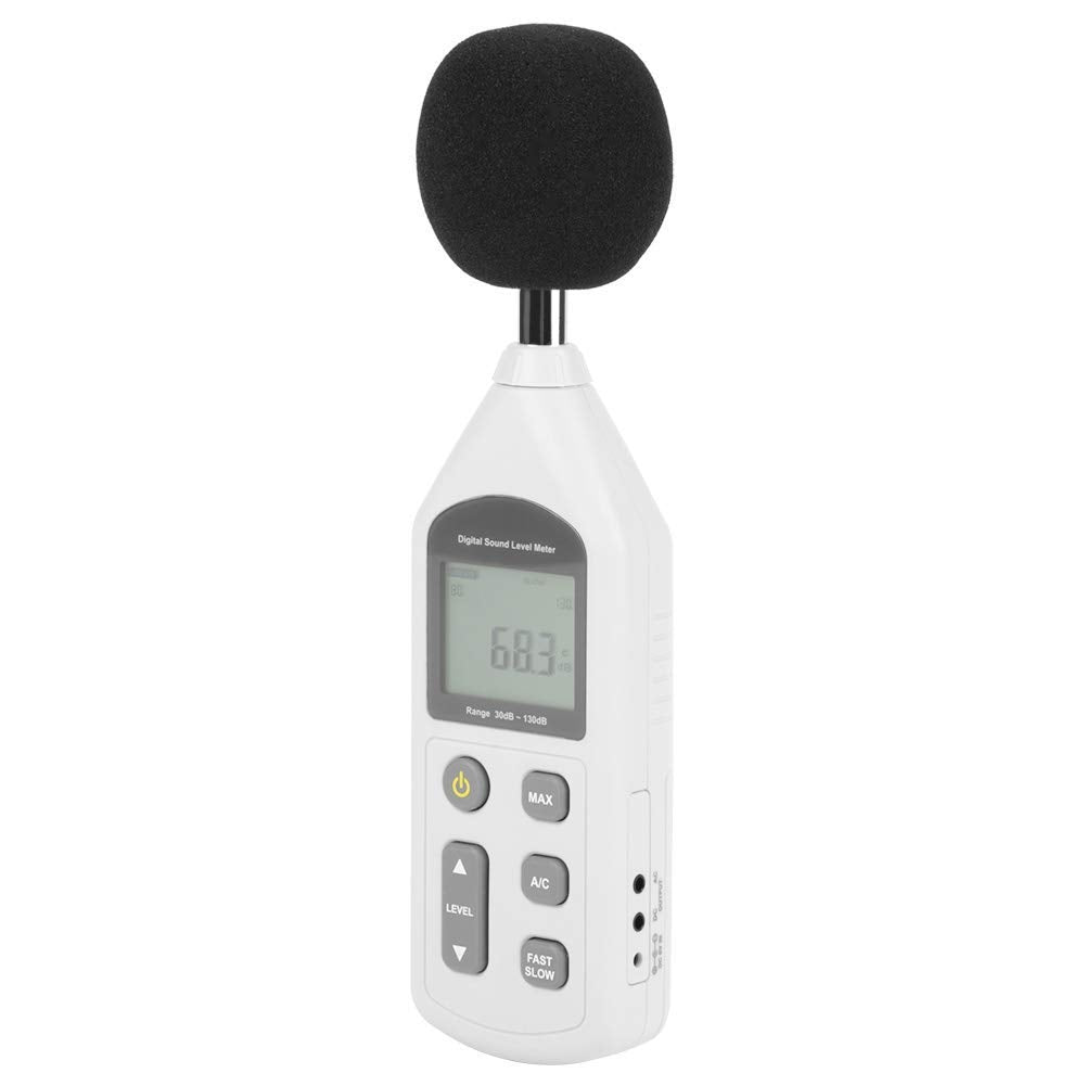 Digital Schallpegelmesser, GM1357 Handschallpegelmesser Geräuschmesser Misst Schallpegel von 30 bis