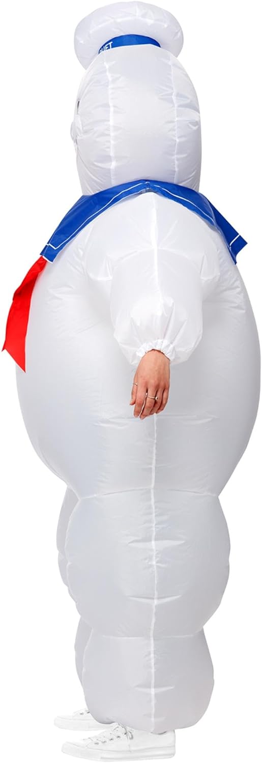 Smiffys 52563 Offizielles Lizenzprodukt Ghostbusters Aufblasbares Stay Puft Kostüm, Unisex – Erwachs