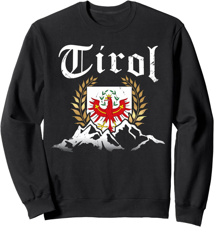 Tirol Berge Tiroler Adler Wappen Heimat Herren Damen Tirol Sweatshirt