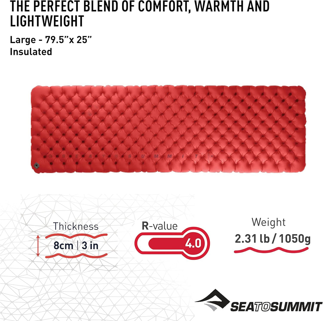 Sea to Summit Comfort Plus XT Insulated Rec Isomatte Luftmatratze 202 x 64 cm, 202 x 64 cm