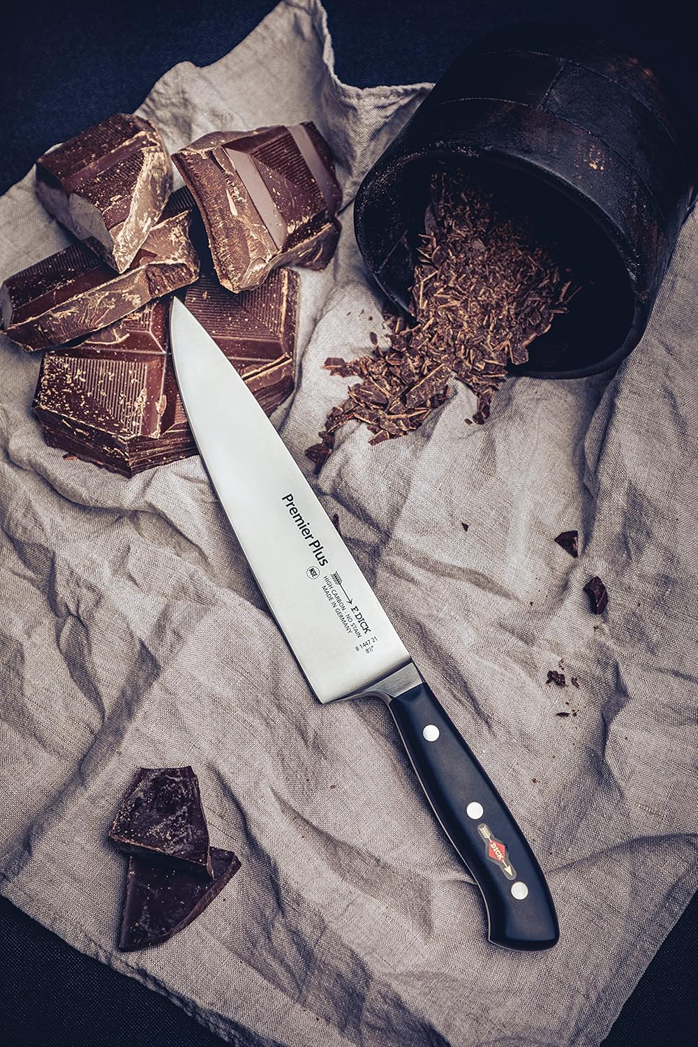 F. DICK Messerset Premier Plus 3-TLG. (Officemesser 12 cm, Kochmesser 21 cm, Tranchiermesser 18 cm,