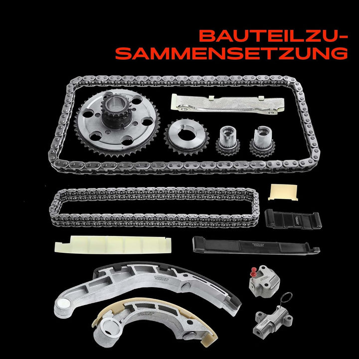 Steuerkettensatz für Murano II Z51 NP300 Navara D40 Pritsche/Fahrgestell D40 Pathfinder III R51 2.5L