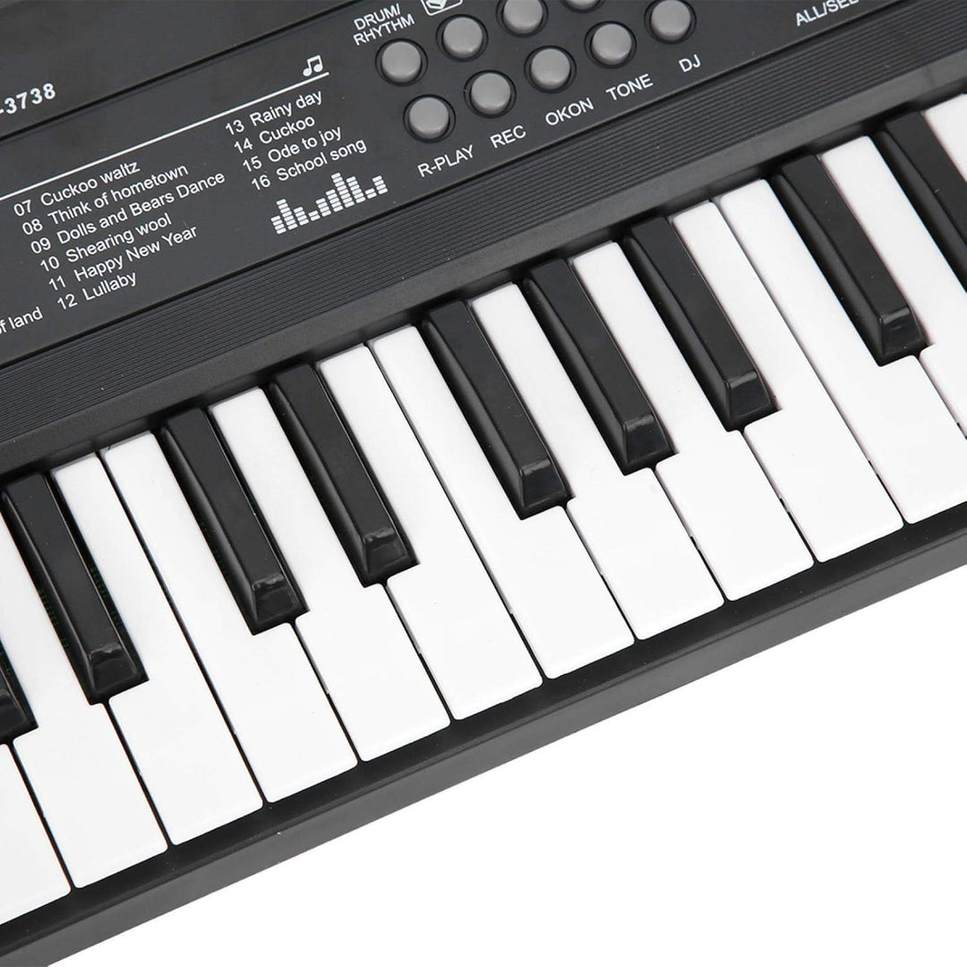 E-Piano, wiederaufladbare 37-Tasten-Klaviertastatur, Mikrofonaufnahmefunktion, Musikinstrumentenspie