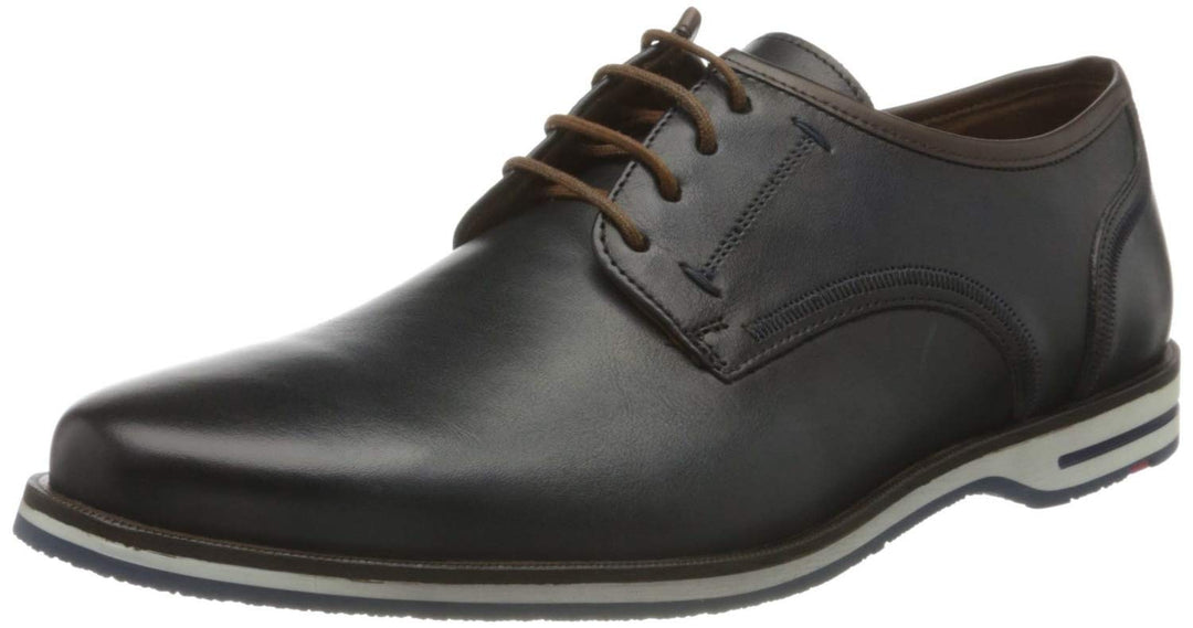 LLOYD Herrenschuh Detroit, moderner Halbschuh aus Leder mit Gummisohle 42 EU Blau Ocean 8, 42 EU Bla